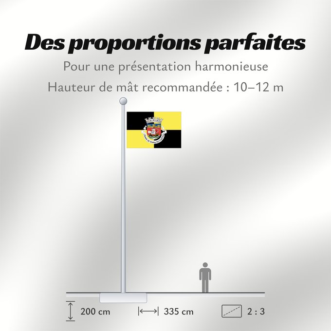 Proportions du drapeau : Viana do Castelo