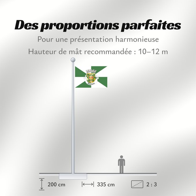 Proportions du drapeau : Vila Real