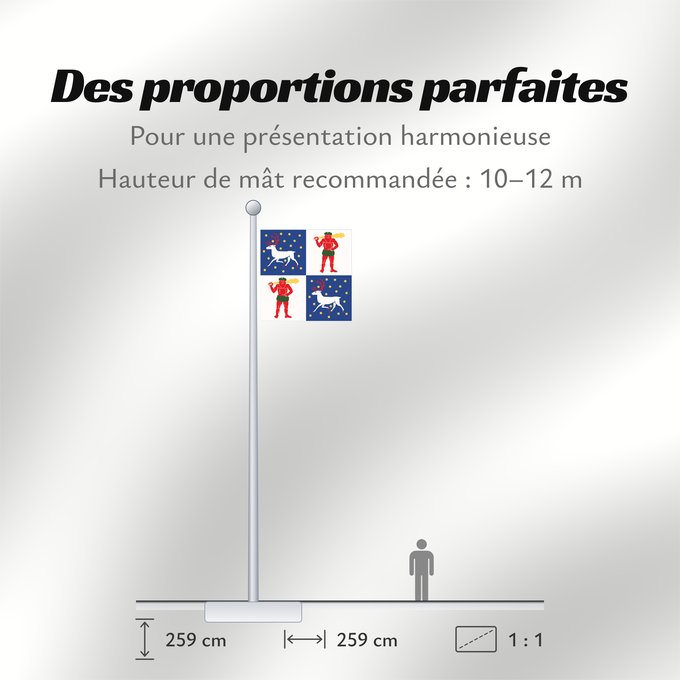 Proportions du drapeau : Norrbottens län vapenflagga Norrbotten County in Sweden Norrbotten Norrbottens läns vapenflagga