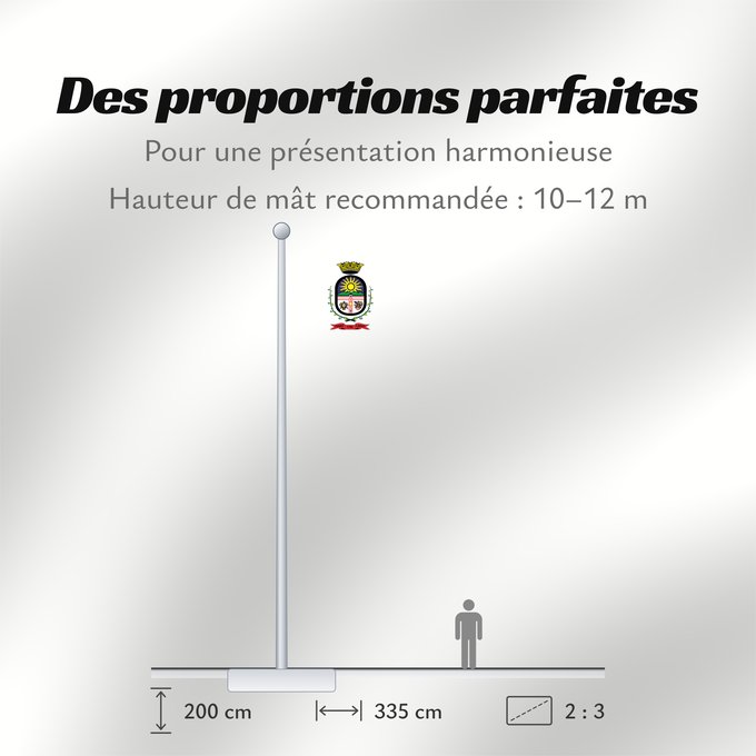 Proportions du drapeau : Cerro Largo