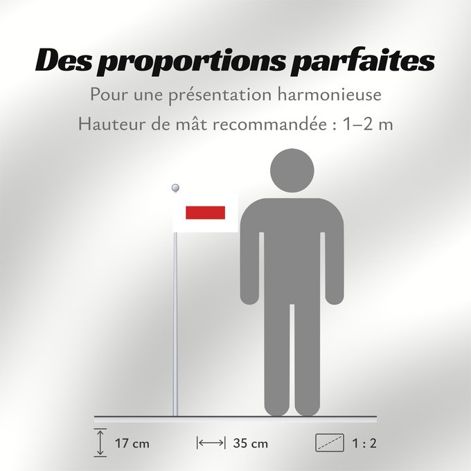 Proportions du drapeau : Ra’s al Khaymah