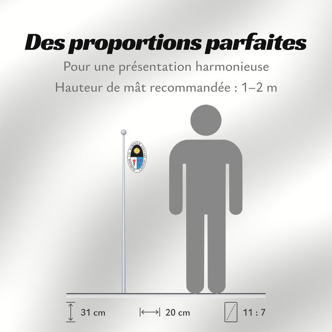 Proportions du drapeau : UNE