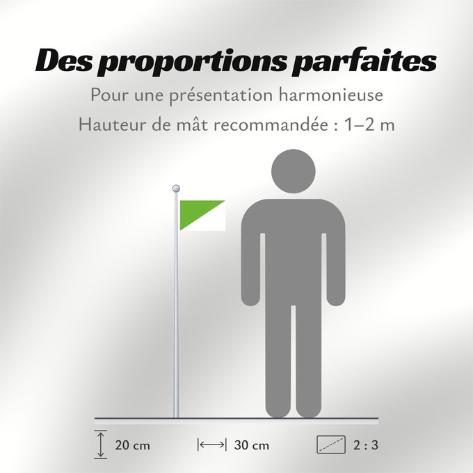 Proportions du drapeau : Xert