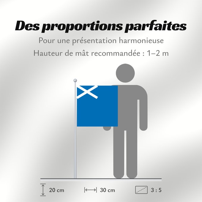 Proportions du drapeau : Scotland	L Écosse	Escocia	Schottland	Scozia	Schotland	Escócia	Szkocji	Scotlandes	علم اسكتلندا	Знаме на Шотландия	Banniel Bro-Skos	Skotská vlajka	Yr Alban	Skotlands	Σημαία της Σκωτίας	Skotio	Šotimaa lipp	پرچم اسکاتلند	Skotlannin	HAlban	H-Alba	Brattagh ny h