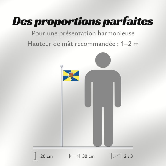 Proportions du drapeau : Bragança