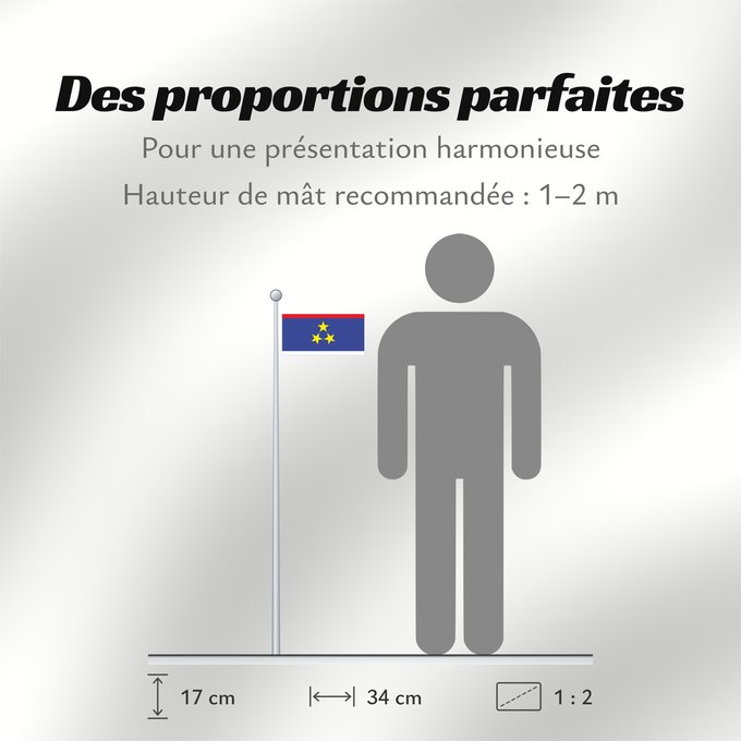 Proportions du drapeau : Vojvodina Voïvodine Voivodina Wojwodina Застава Војводине Vojvodine A Vajdaság Voivodinei Vojvodiny