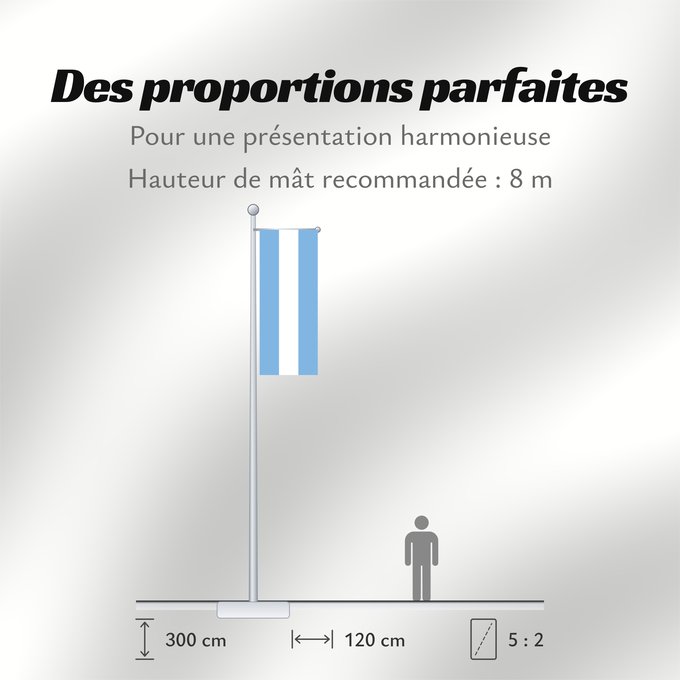 Proportions du drapeau : Argentina Argentin Argentinien Dell Argentina Argentinië Argentyny Argentine Argentiny Argentiinan Airgintín Argentíny