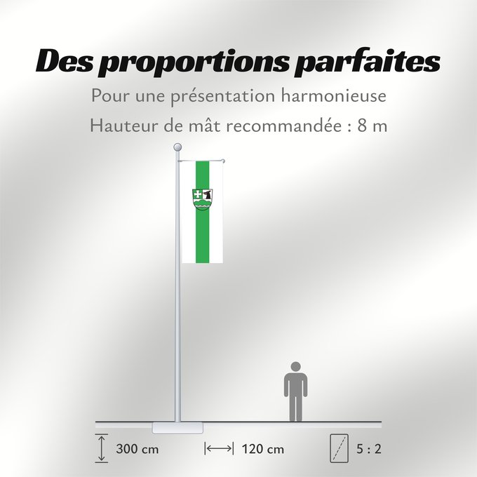 Proportions du drapeau : Icking (Tölzer Land)