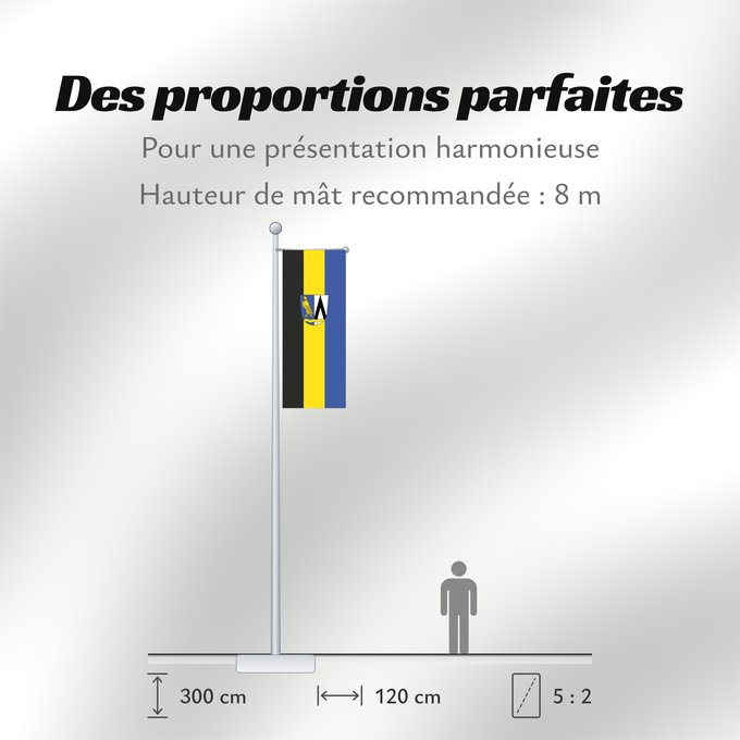 Proportions du drapeau : Feldkirchen-Westerham (Chiemsee-Alpenland)