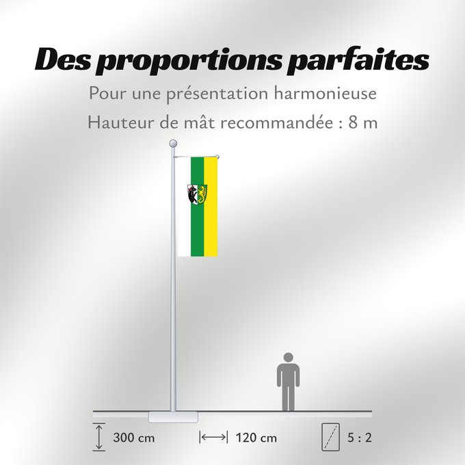 Proportions du drapeau : Hohenfurch (Pfaffenwinkel)