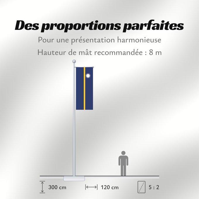 Proportions du drapeau : Nauru	The national flag of Nauru	La bandera nacional de Nauru	Nazionale di Nauru	A bandeira nacional de Nauru	Σημαία του Ναουρού	La nacia flago de Nauro	Nauru lipp	Naurun	דגל נאורו	Знаме на Науру	Anidenin Naoero	Флаг Науру	Nauru leavga	Nauruja	Naurus	Naur