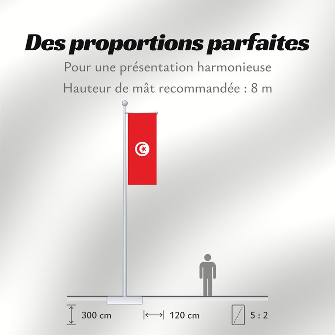 Proportions du drapeau : Tunisia	Tunisie	Túnez	Tunesien	Tunesië	علم تونس	তিউনিসিয়ার পতাকা।	Tunísia	Флаг Туниса	Tunizije	ⴰⵛⴻⵏⵢⴰⵍ ⵏ ⵜⵓⵏⴻⵙ