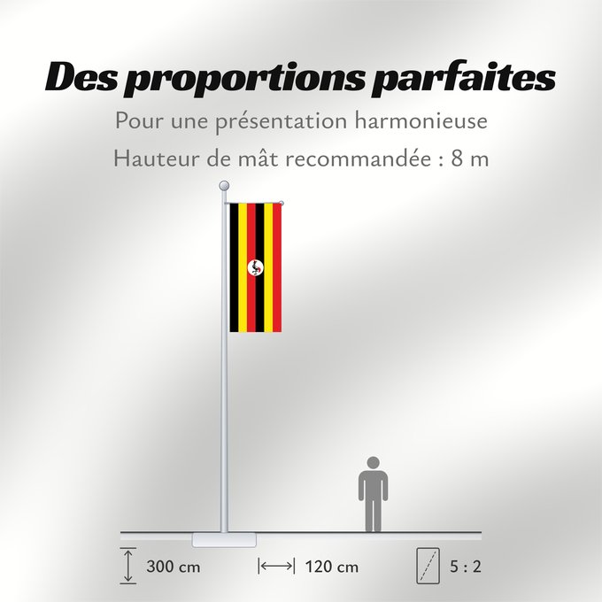 Proportions du drapeau : Uganda	L Uganda Uganda	Dell Uganda	Ugandy	Ugando	דגל אוגנדה	Ugandos	Ugandei	Ugande	Uganda Uganda