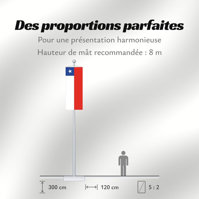 Proportions du drapeau : Chile	It is easy to put a border around this flag image	Chili	Cile	علم تشيلي	Национално знаме на Чили	ཅི་ལི། དར་ཆ།	Chilen	דגל צ ילה	チリの国旗	칠레의 국기	Флаг Чили	Čila	Chiles	Şili Cumhuriyeti	Прапор Чилі	​智利國旗