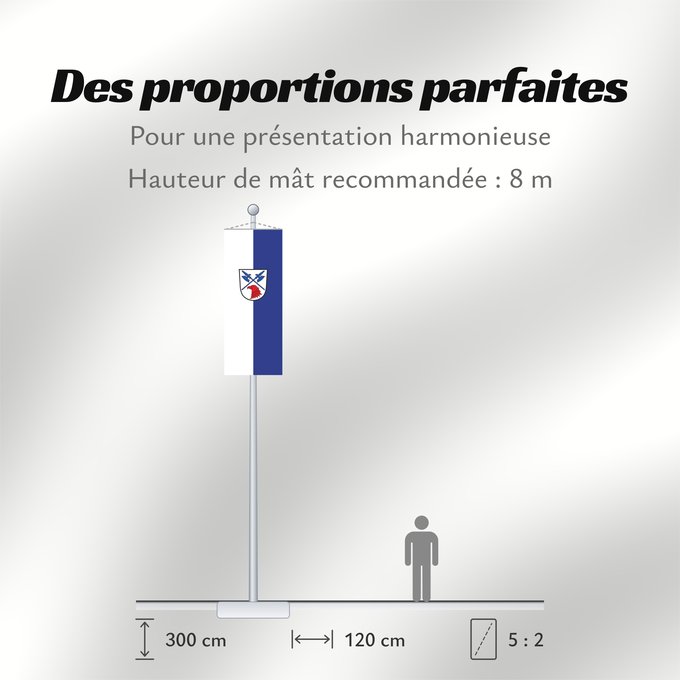 Proportions du drapeau : Alling (Münchener Umland)