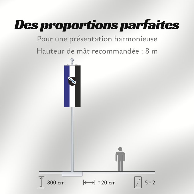 Proportions du drapeau : Finning (Ammersee-Lech)