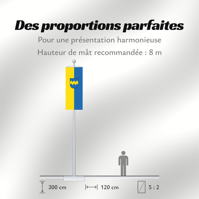 Proportions du drapeau : Pfaffenhofen a.d.Ilm, St (Oberbayerns Städte)