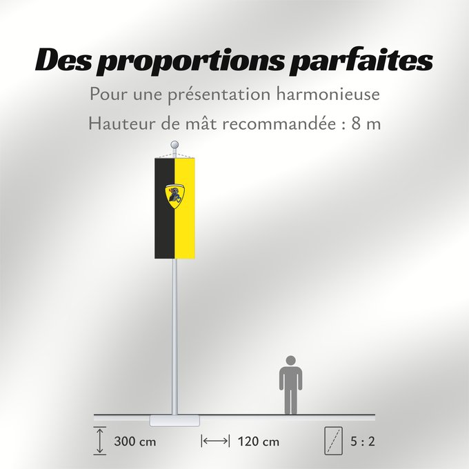 Proportions du drapeau : Bad Endorf, M (Chiemsee-Alpenland)