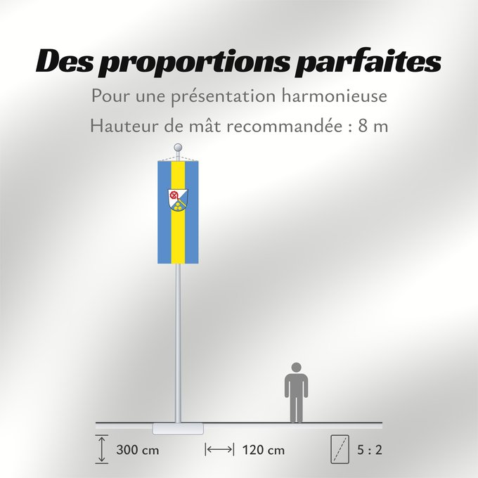 Proportions du drapeau : Innernzell (Bayerischer Wald)