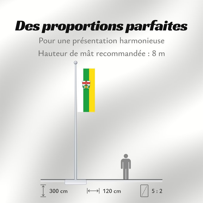 Proportions du drapeau : Unterreit (Inn-Salzach)