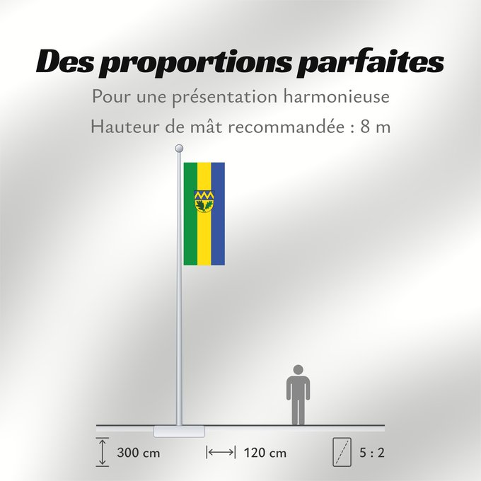 Proportions du drapeau : Unterschleißheim, St (Münchener Umland)