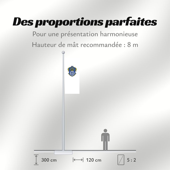 Proportions du drapeau : Gauting (Starnberger Fünf-Seen-Land)