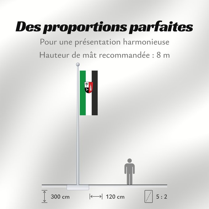Proportions du drapeau : Gesees (Fränkische Schweiz)