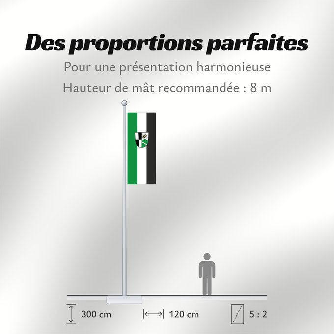 Proportions du drapeau : Hummeltal (Fränkische Schweiz)