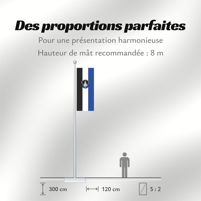 Proportions du drapeau : Bad Hindelang, M (Allgäu)