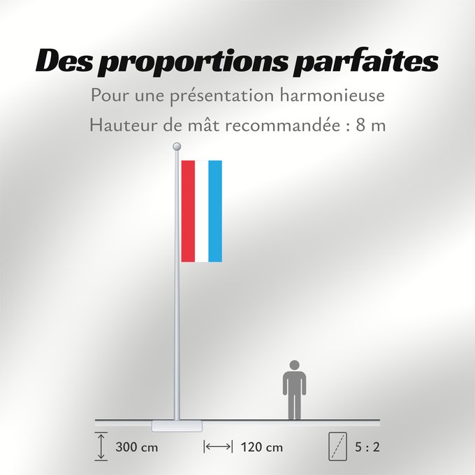 Proportions du drapeau : Luxembourg	Luxemburgo	Luxemburg	Lussemburghese	Luksemburga	Сцяг Люксембурга	Национално знаме на Люксембург	Banniel Luksembourg	Lucemburská vlajka	Luxembourgs	Σημαία του Λουξεμβούργου	Luksemburgi lipp	پرچم لوکزامبورگ	Luxemburgin	Lucsamburg	ლუქსემბურგის დრო