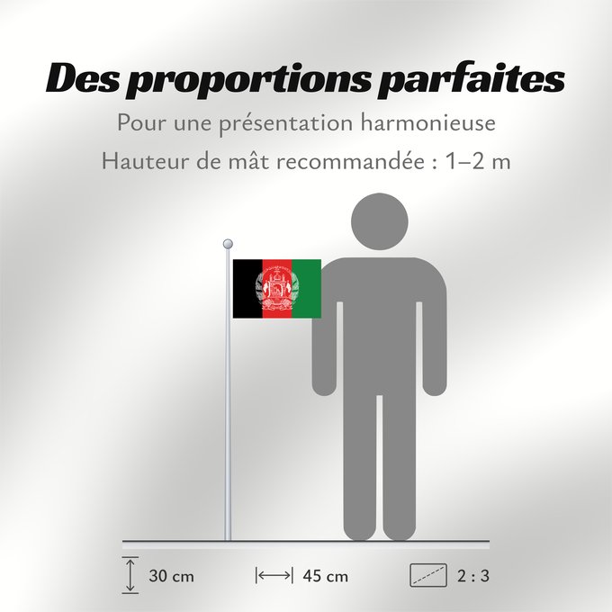 Proportions du drapeau : Afghanistan  2013–2021	Islamic Republic of Afghanistan	République Islamique d Afghanistan	República Islámica de Afganistán	Islamischen Republik Afghanistan	Afghanistan	República Islâmica do Afeganistão	Afganistanu	علم أفغانستان	Afganistana	ئاڵای ئەفغانستا