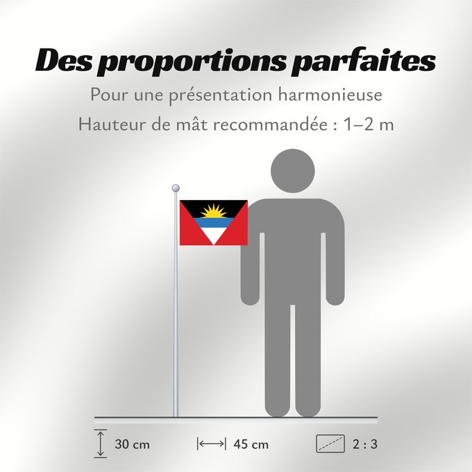 Proportions du drapeau : Antigua and Barbuda	D Antigua-et-Barbuda	Antigua y Barbuda	Antigua und Barbuda	Antigua e Barbuda	Antigua en Barbuda	Antígua e Barbuda	অ্যান্টিগুয়া ও বার্বুডার পতাকা	Antigve i Barbude	ދިދަ އެންޓިގުއާ އަދި ބާބިއުޑާ	Σημαία των Αντίγκουα και Μπαρμπούντα	پرچم