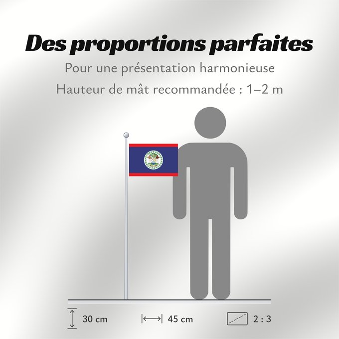 Proportions du drapeau : Belize	Belice	Banniel Belize	Belizen	Belizae	Флаг Белиза	Belizeja	Belizes	Quốc kỳ Belize