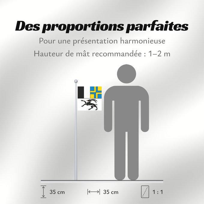 Proportions du drapeau : Graubünden (de), Grigioni (it)