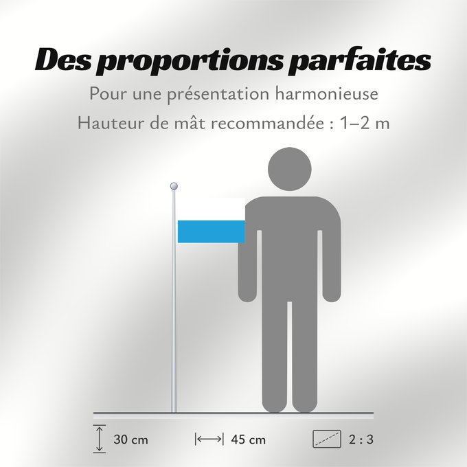 Proportions du drapeau : Bayern