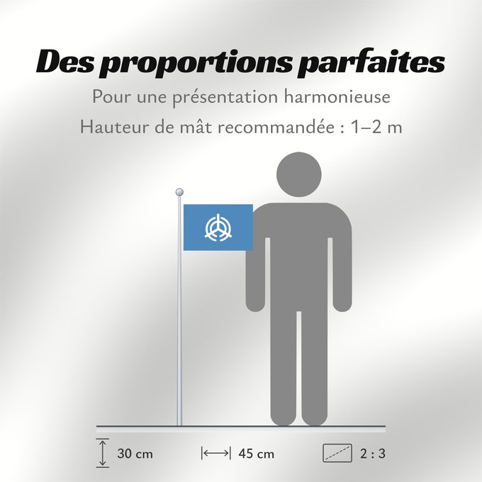 Proportions du drapeau : Ôita [Oita]
