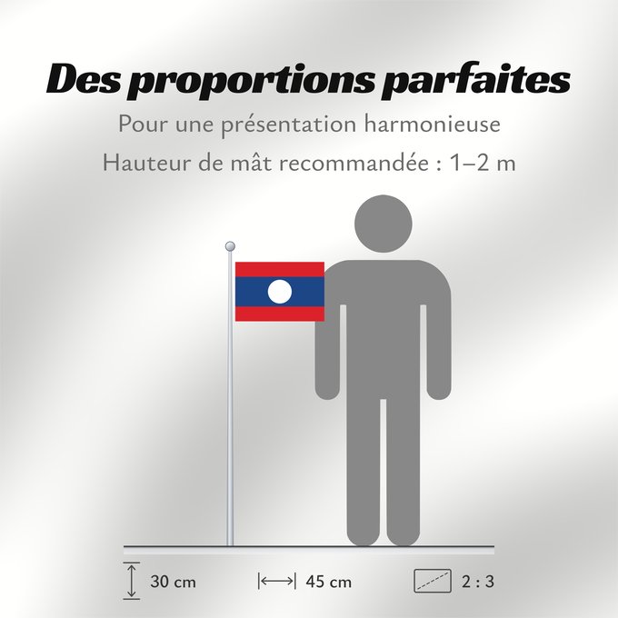 Proportions du drapeau : Laos	Lao People's Democratic Republic	Lao	پرچم لائوس	ທຸງຊາດລາວ	Флаг Лаоса	Laosa	ธงชาติ ลาว