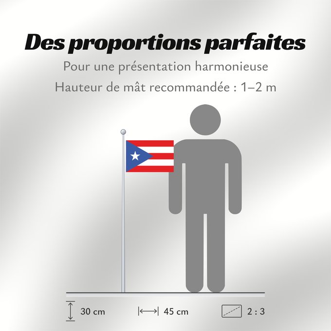 Proportions du drapeau : Puerto Rico	Porto Rico	Puerto Ricos	Portoryka	Porto-Riko	De Porto Rico	Ka hae Pokoliko	Standardo di Porto-Riko	Portuum Divum	Porto Rica	Флаг Пуэрто-Рико	Прапор Пуерто-Рико	Stän Puertorikeänas