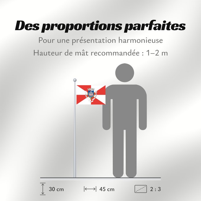 Proportions du drapeau : Santarém