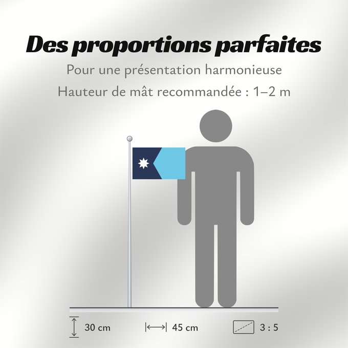 Proportions du drapeau : Minnesota Minnesota, since May 11, 2024