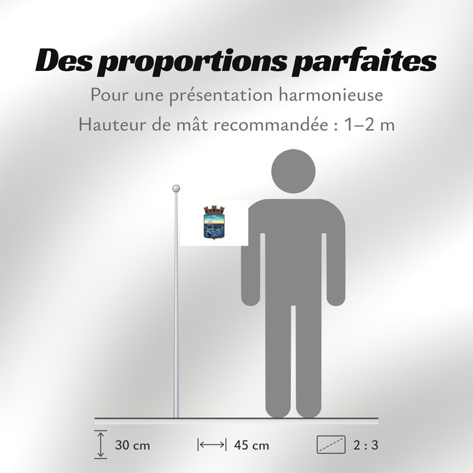 Proportions du drapeau : Maldonado Department	Maldonado