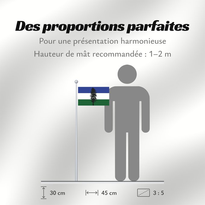 Proportions du drapeau : Cascadia