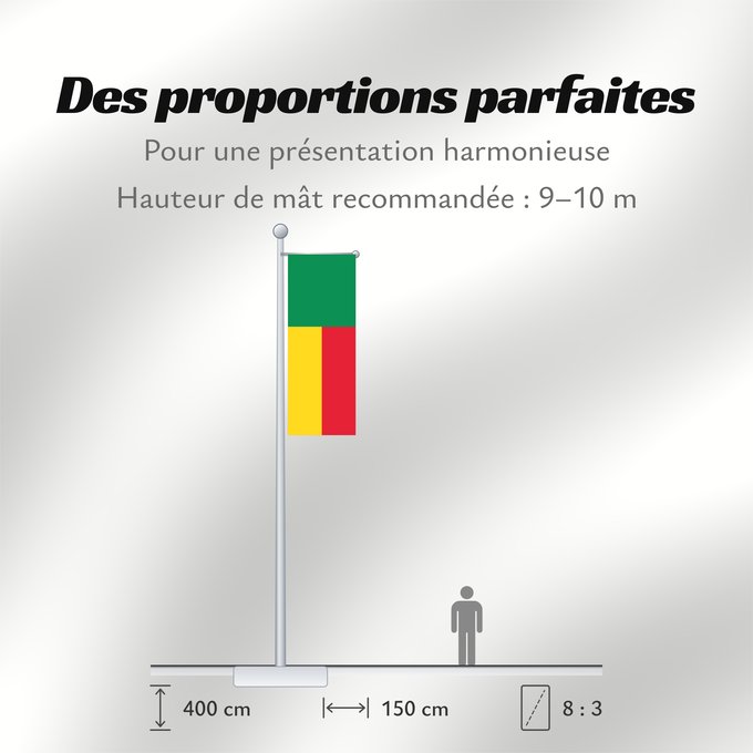 Proportions du drapeau : Benin	Bénin	Benín	Benins	علم بنين	Banniel Benin	Σημαία του Μπενίν	Benino	Beningo bandera	پرچم بنین	Beninin	Fon Benɛɛtò sín asya	Okoloto ndi Benin	Benina	Raaya bu Bene	Àsìá ilẹ́ Bẹ̀nẹ̀
