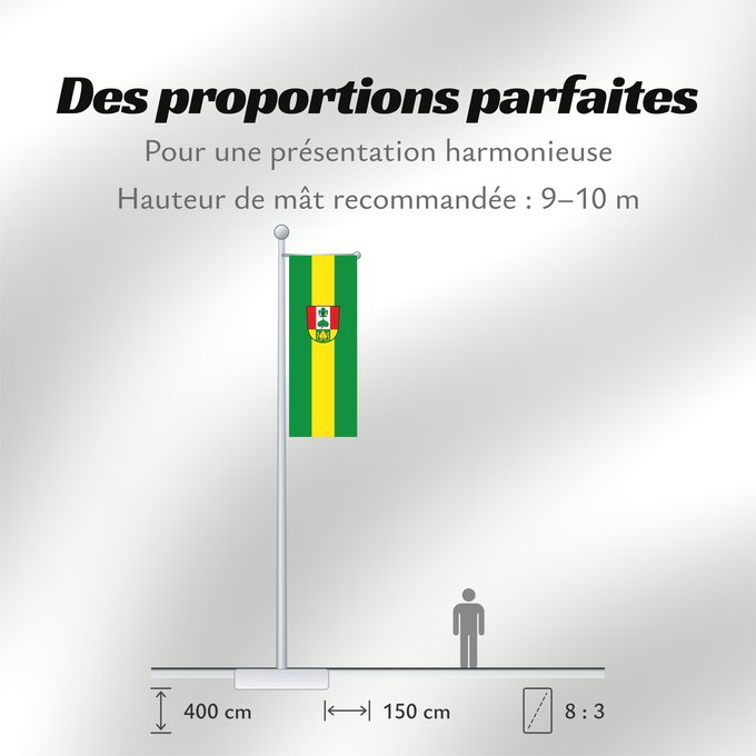 Proportions du drapeau : Pleiskirchen (Inn-Salzach)