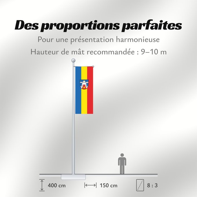 Proportions du drapeau : Dietramszell (Tölzer Land)