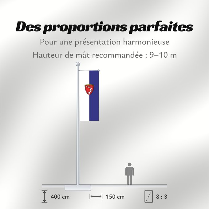 Proportions du drapeau : Sachsenkam (Tölzer Land)