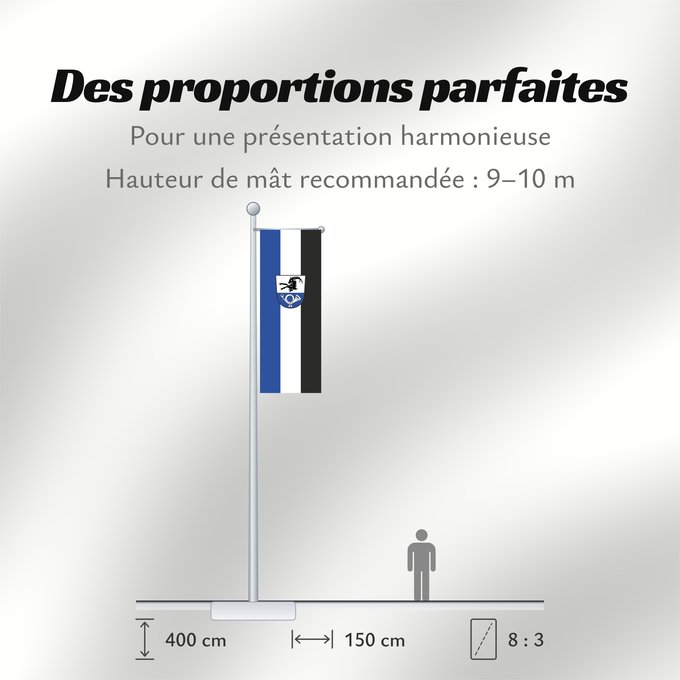 Proportions du drapeau : Steinhöring (Ebersberger Grünes Land)