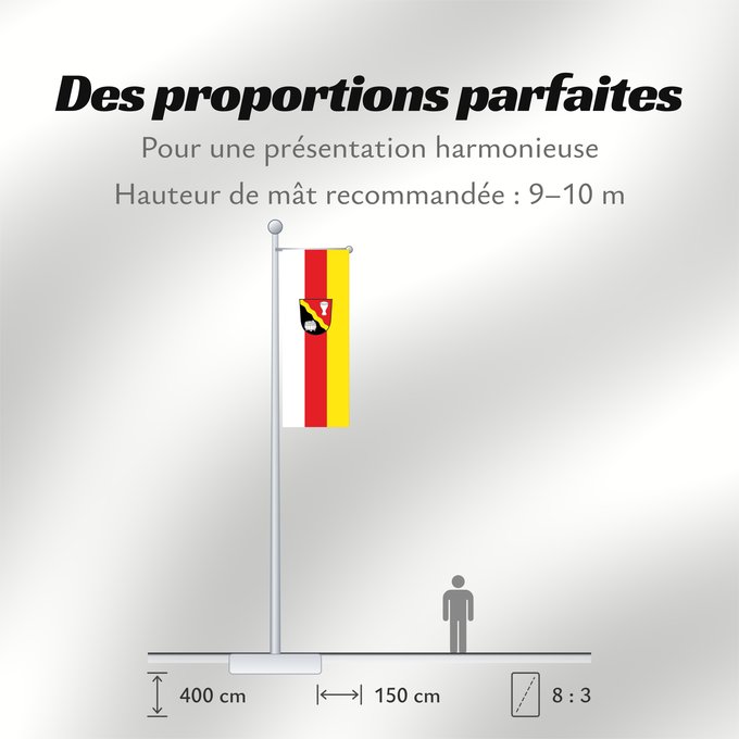 Proportions du drapeau : Lengdorf (Münchener Umland)