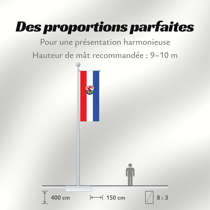 Proportions du drapeau : Riegsee (Zugspitz-Region)
