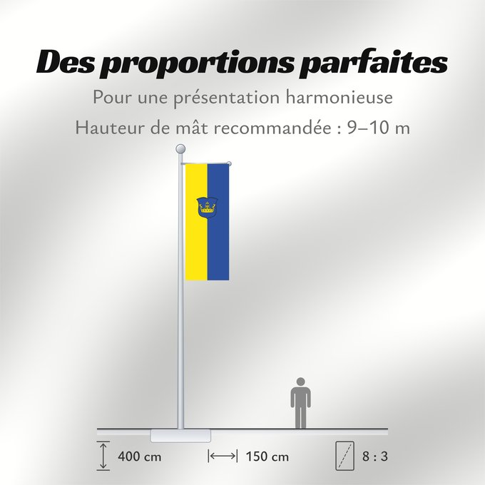 Proportions du drapeau : Kraiburg a.Inn, M (Inn-Salzach)